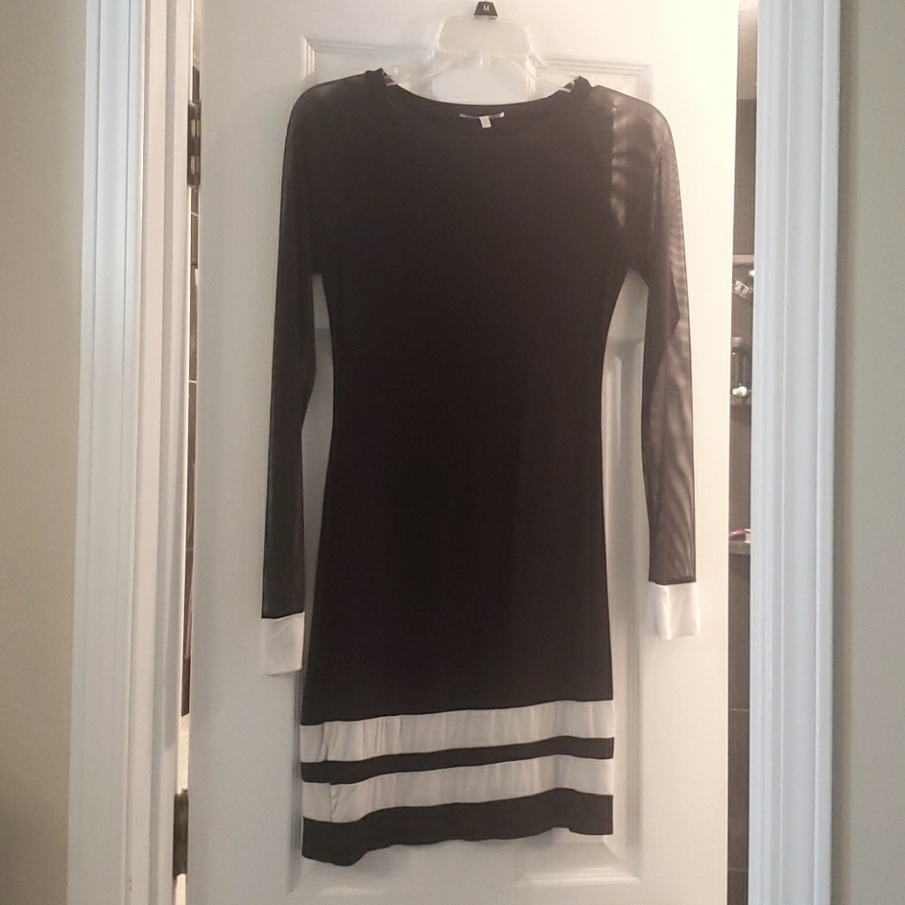 Black and white dress